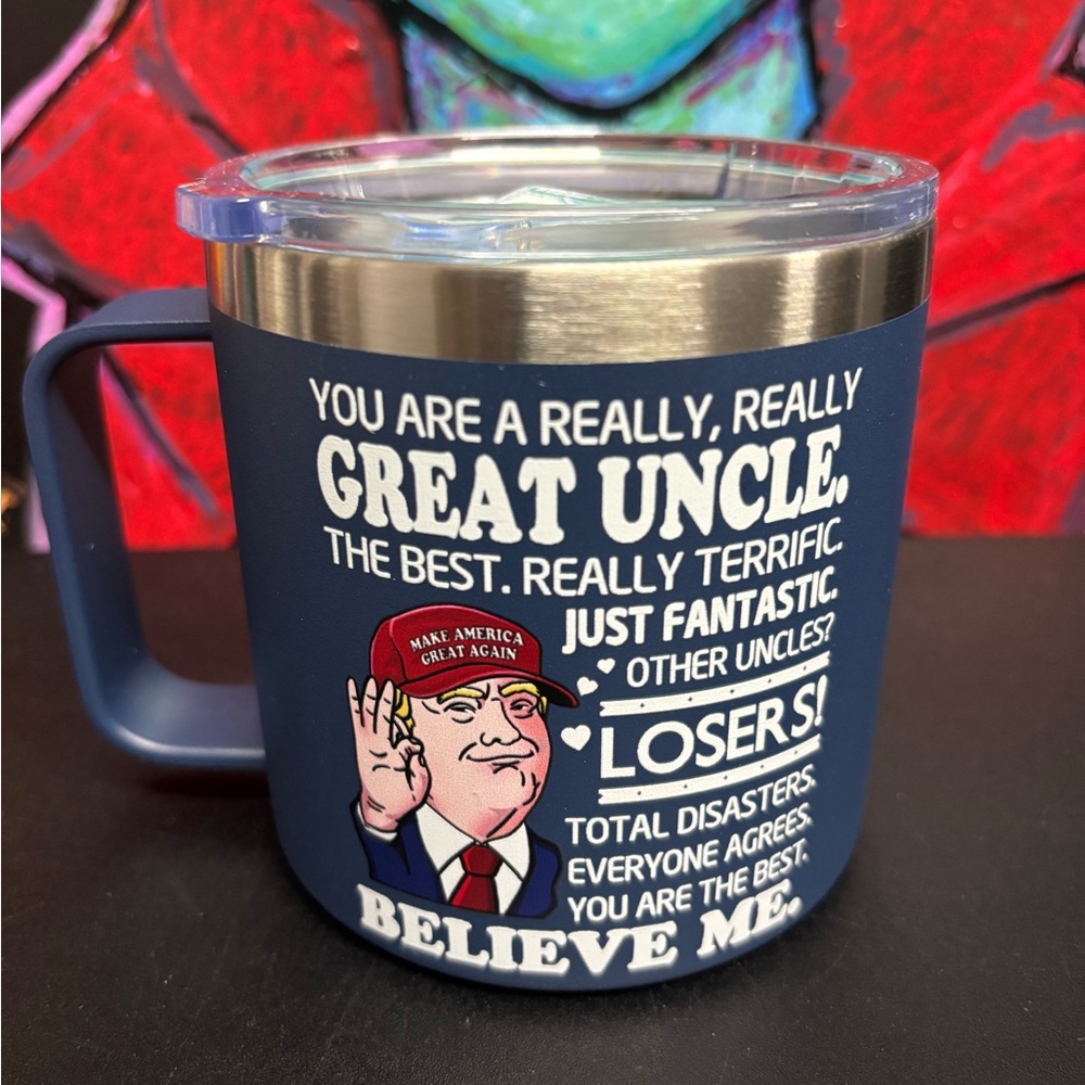Uncle Mug with Humorous Text